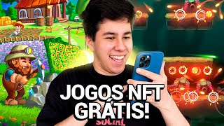 TOP 5 MELHORES JOGOS NFT GRÁTIS PARA LUCRAR SEM GASTAR NADA [upl. by Elram]