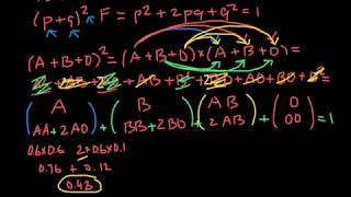 How to Solve HardyWeinberg Problems With Three Alleles advanced level [upl. by Alyworth725]