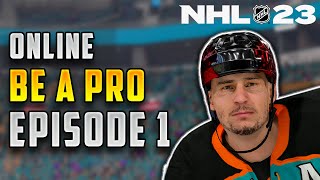 NHL 23 ONLINE BE A PRO EPISODE 1 EASHL [upl. by Smailliw52]