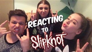 Showing My Friends Slipknot Songs  First Time Slipknot Reaction [upl. by Lleral]