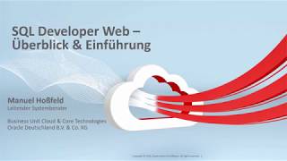 SQL Developer Web – Überblick amp Einführung [upl. by Killoran]