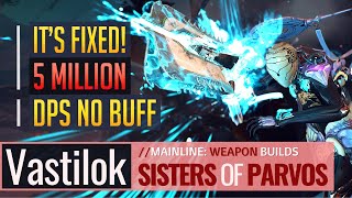 Warframe  5 MILLION SLASH 0 BUFFS Vastilok Fixed  Sisters of Parvos [upl. by Weinert145]