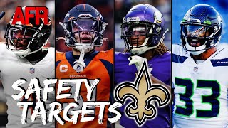 4 Safety Targets For Saints  Will New Orleans Add Immediate Starter [upl. by Acinhoj]