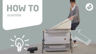 How to assemble the MaxiCosi Iora 2in1 bedside sleeper [upl. by Nhtanhoj702]