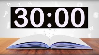 30 Minute Reading Timer Timer for studying students kids Set timer for 30 mins [upl. by Yvan273]