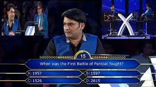 Kapil Sharma in Kaun Banega Crorepati With Amitabh Bachchan [upl. by Uok]