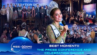 Best moment The Press Conference and Celebration Dinner honoring the first ever Miss Cosmo [upl. by Alansen600]