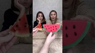 Choose watermelon challenge 😂 How many watermelons were real 4 [upl. by Olegnaed]