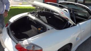 Porsche 986 Boxster SPYDER Conversion  Convertible Top Installation and Removal V1 [upl. by Notxam115]