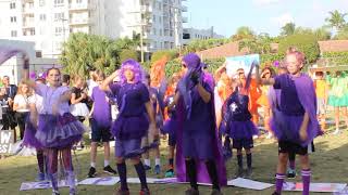 Rosarian Middle School Field Day 2018  Purple Team Cheer [upl. by Hercule177]