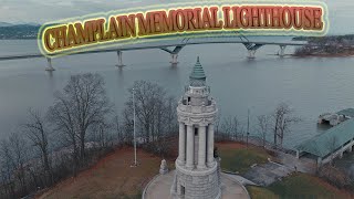 CHAMPLAIN MEMORIAL LIGHTHOUSE dronevideography djiair3 [upl. by Pentha]