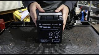 Maintenance Free Yuasa Battery Prep and Install  1981 Honda CB750K [upl. by Repsaj]