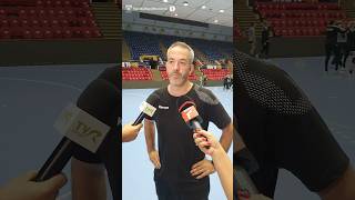 🗣David Ginesta Montes înainte de Rapid 🆚️ HB Ludwigsburg [upl. by Herc]