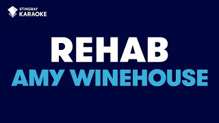 Rehab in the style of Amy Winehouse karaoke video with lyrics [upl. by Jamieson381]