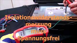 Isolationsmessung Isolationswiderstand Messen Prüfen nach DIN VDE 0100 BehaAmprobe Telaris Pro [upl. by Jaime375]