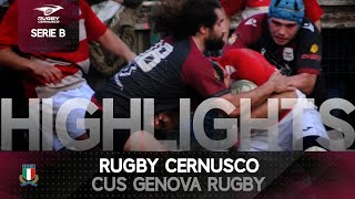 Rugby Cernusco v CUS Genova  17032024  Highlights [upl. by Kizzie]