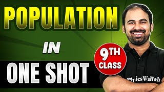 POPULATION in 1 Shot  FULL Chapter Coverage THEORYPYQs  Class 9th SST [upl. by Norvil]