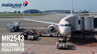 Malaysia Airlines MH2543 Flight Experience  Kuching to Kuala Lumpur  Economy Class [upl. by Alra577]