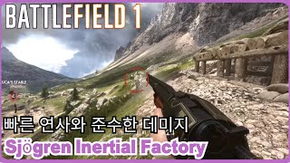 Battlefield 1 빠른 연사와 좋은 데미지 그리고 예쁜 외형 Sjögren Inertial Factory [upl. by Swift452]