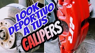 COMO PINTAR Y DARLE UN LOOK DEPORTIVO A TUS CALIPERS [upl. by Nal]