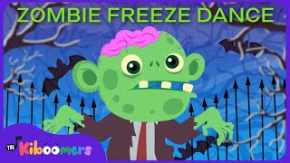 Zombie Freeze Dance  The Kiboomers Kids Songs  Halloween Party [upl. by Perreault635]