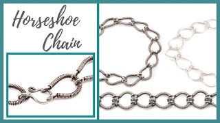 Horseshoe Chain  Beaducationcom [upl. by Llenyar637]