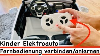 Kinder Elektroauto Fernbedienung verbindenanlernen⚡️Anleitung [upl. by Nivlag]