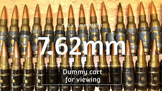 762x51mm NATO Dummy cartridge with Lambda Defence Mk48 mod1 wBlack rust converter [upl. by Petersen]