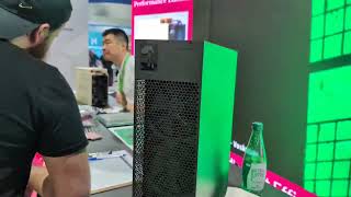 Mining Disrupt 2024 coverage at the Bombax Miner Booth  How Much Ram Does the New EZ100 Pro Have [upl. by Yarazed62]