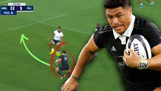 Every All Blacks try v England and Fiji Watch Caleb Clarke break ankles 😮 [upl. by Georg]