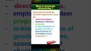 What is Corporate Philanthropy [upl. by Toolis]