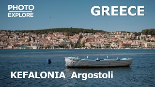 Travel and Street Photography in Argostoli on the Island of Kefalonia Greece [upl. by Arlana454]