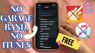 CUSTOM IPHONE RINGTONE EASIEST METHOD D No Garageband Itunes 100 free 3 MINUTES [upl. by Hairaza]