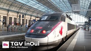 4K SNCF TGV inOui ParisBordeaux bemutató út spotting [upl. by Stormie]