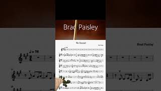 WE DANCED Brad Paisley FREE VIOLIN EASY PLAY ALONG A06 [upl. by Meeki843]