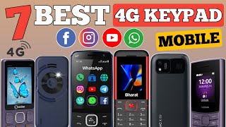 Top 7 New 4G Keypad Mobile in 2023 😍😍  Best 4G Keypad Phone in India  Review Firm [upl. by Hamer512]