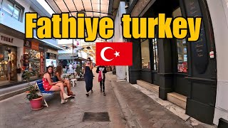 Exploring the Beautiful Streets of Fethiye Turkey on Foot  A Visual Journey [upl. by Sidnac]