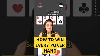 The SECRET to winning EVERY POKER HAND ft NikkiLimo [upl. by Eisned149]