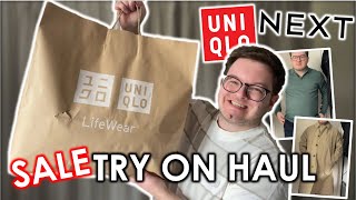 UNIQLO AND NEXT TRY ON SALE HAUL  mens fashion [upl. by Atselec]