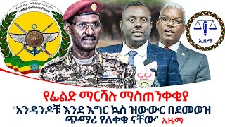 የፊልድ ማርሻሉ ማስጠንቀቂያ  “አንዳንዶቹ እንደ እግር ኳስ ዝውውር በደመወዝ ጭማሪ የለቀቁ ናቸው” ኢዜማ ethiopiareporter [upl. by Brod]