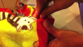 How to sew satin binding on a blanket [upl. by Yecnay]