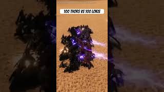 100 Thors VS 100 Lokis gaming uebs2 thor loki battle shorts [upl. by Iot212]