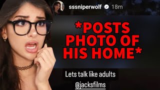 SSSniperWolf Doxxes YouTuber After He Criticized Her Reaction quotContentquot [upl. by Nytram990]