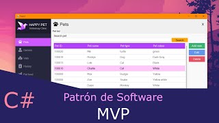 CRUD con Patrón MVP C WinForms y SQL Server [upl. by Comfort]