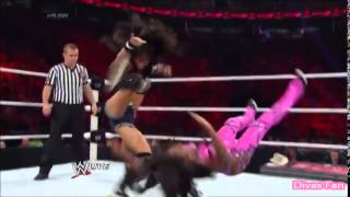 AJ Lee  Spinning Heel Kick To Naomi [upl. by Smoht876]