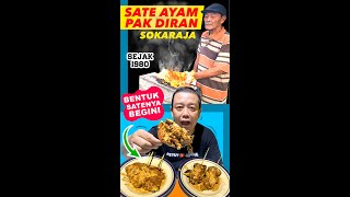 Sate Unik Ukuran Jumbo Sate Ayam Pak Diran Sokaraja Legendaris [upl. by Ailen]