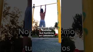 Quieres entrenar hombros en calistenia pero no sabes cómoEste short es para tigymshortsgymtips [upl. by Loralie]