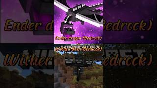 Ender dragon Bedrock vs Wither Boss Bedrock [upl. by Errot]