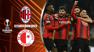 AC Milan vs Slavia Praha Extended Highlights  UEL Round of 16 1st Leg  CBS Sports Golazo [upl. by Nysila556]