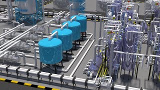 Chemical Engineering Plant Design for 995 Pure Propylene Production from LPG  3D Animation [upl. by Dart112]